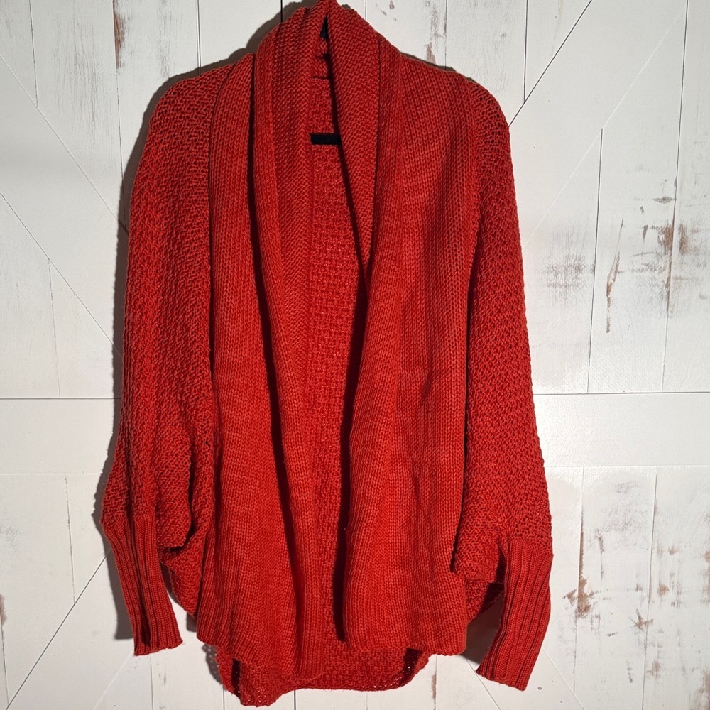 Rust Orange Knit Sweater Women's Cozy